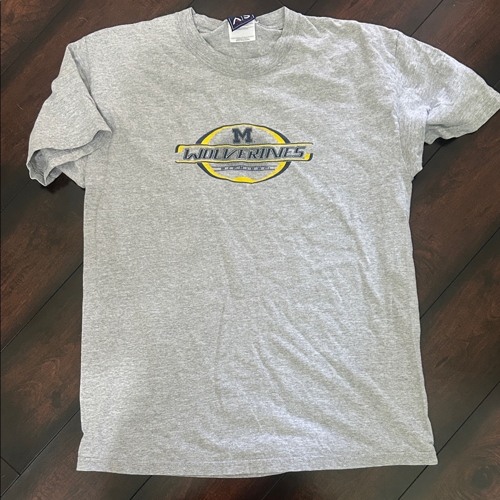 Gray Michigan Wolverines T-Shirt